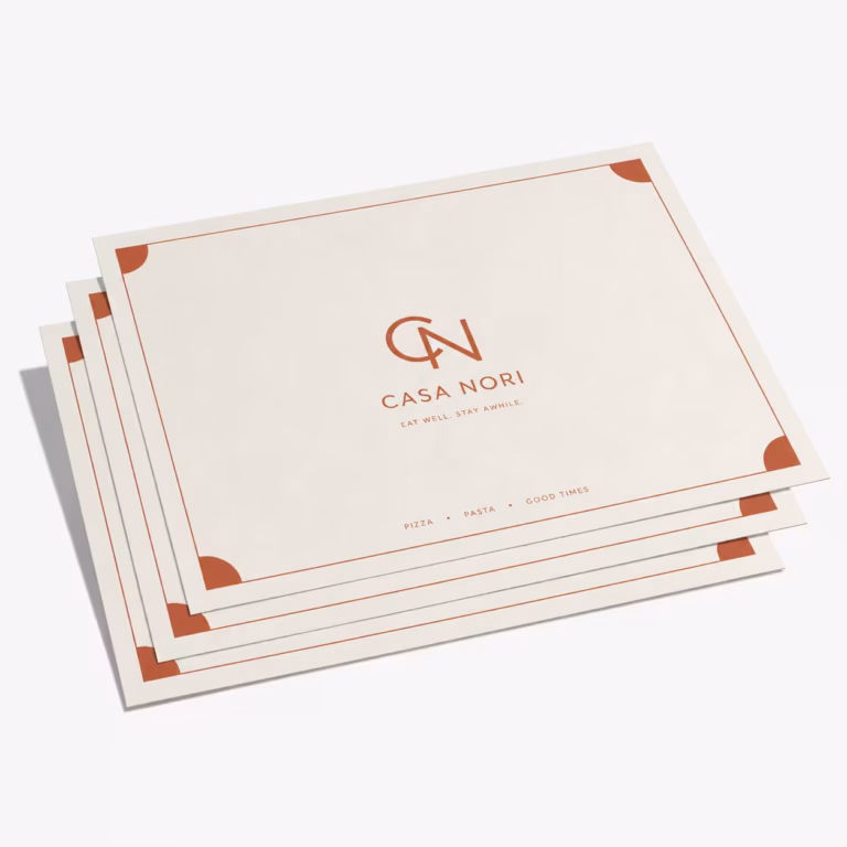 Manteles de papel personalizados