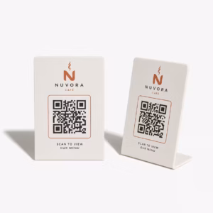 Placas QR de mesa